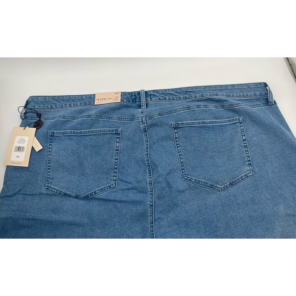 NYDJ Women's Ami Ankle Skinny Jeans Exposed Button Fly Light Blue 28W - Picture 7 of 7